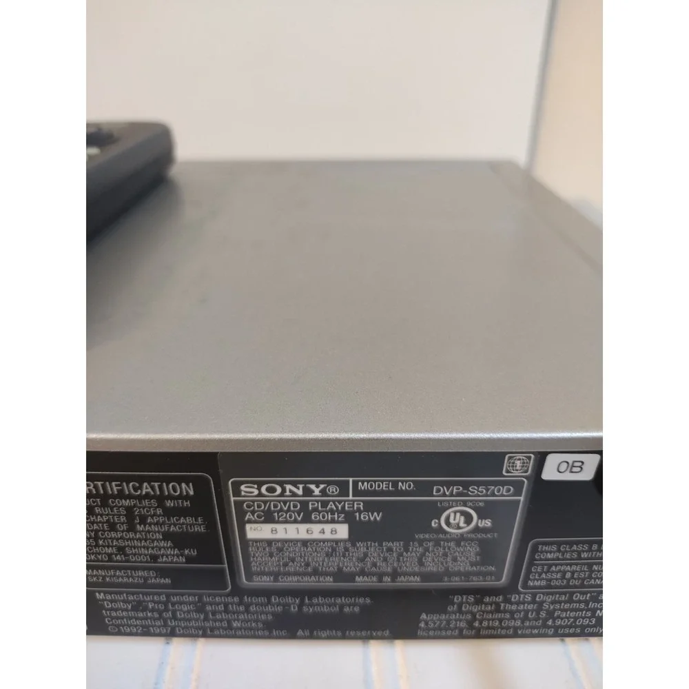 Sony DVP-S570D CD/DVD Player - With Remote - Tested & Works ✅✅